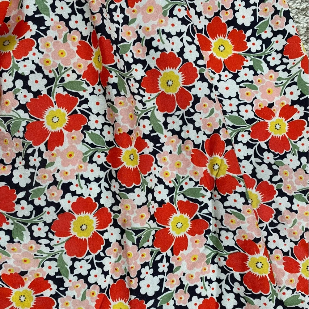 J. Crew Mercantile Floral Wrap Dress, XS